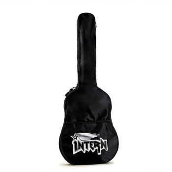 Intern INT-38C-SB Right hand Acoustic Guitar Kit, With Bag, Strings, Pick, Strap and String Winder (38C, BLACK)