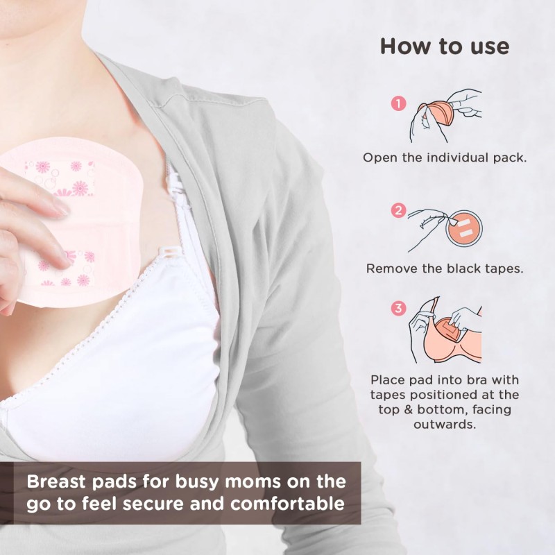 Mee Mee Disposable Nursing Breast Pads 48 Pcs | Ultra Thin Honeycomb Nursing Breast Pads with Leak Guard | Super Absorbent, Soft Cotton Maternity Pads | Compact & Discreet Mee Mee Disposable Nursing Breast Pads 48 Pcs | Ultra Thin Honeycomb Nursing Breast Pads with Leak Guard | Super Absorbent, Soft Cotton Maternity Pads | Compact & Discreet