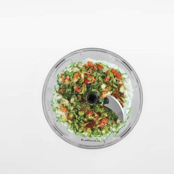 Pigeon Plastic Mini Handy and Compact Chopper with 3 Blades (12683, 400 ml, Grey)