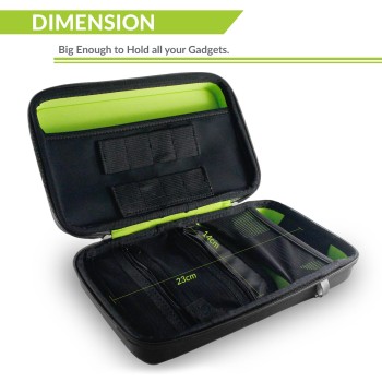 tizum EVA Universal Electronic Travel Tech Gadgets & Accessories Organizer Multipurpose Protective Pouch for Power Bank, Hard Drives, USB Cables/Wires, Pen Drives, Earphones, Portable, 10"x6", Black tizum EVA Universal Electronic Travel Tech Gadgets & Accessories Organizer Multipurpose Protective Pouch for Power Bank, Hard Drives, USB Cables/Wires, Pen Drives, Earphones, Portable, 10"x6", Black