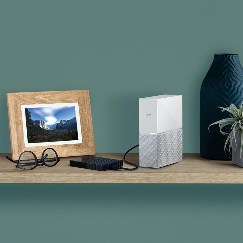 WD My Cloud Home WDBVXC0080HWT-BESN 8TB Network Attached Storage (White) Personal Cloud WD My Cloud Home WDBVXC0080HWT-BESN 8TB Network Attached Storage (White) Personal Cloud