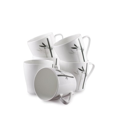 Clay Craft Master Fine Ceramic Floral Printed Coffee/Tea Mug Set of 6 - 180 ml each Clay Craft Master Fine Ceramic Floral Printed Coffee/Tea Mug Set of 6 - 180 ml each