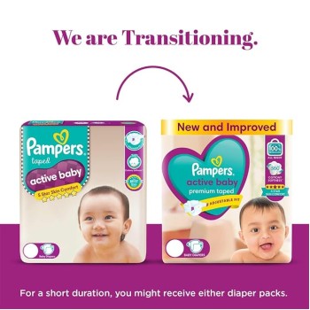 Pampers Active Baby Diapers, Extra Large (56 Count)