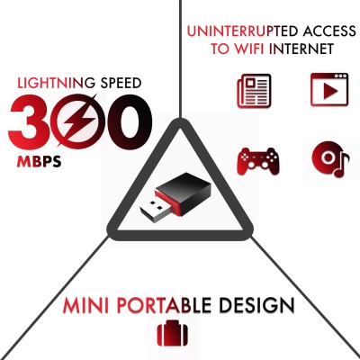Tenda U3 WiFi Dongle 300Mbps USB Wireless Adapter, 2.4GHz, 2 Internal Antennas, USB 2.0, WPS, Soft AP Mode, Supports Windows 10/8.1/8/7 / XP, Mac OS 10.7~10.12, Linux (Black) Tenda U3 WiFi Dongle 300Mbps USB Wireless Adapter, 2.4GHz, 2 Internal Antennas, USB 2.0, WPS, Soft AP Mode, Supports Windows 10/8.1/8/7 / XP, Mac OS 10.7~10.12, Linux (Black)