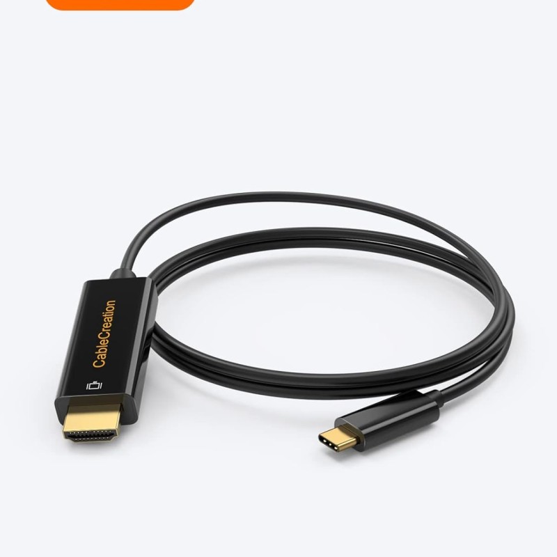 CableCreation Usb Type C To Hdmi 4K 30Hz, Thunderbolt 3/4 Compatible For Galaxy S22/S20, Macbook Pro/Air, Ipad Pro 2021/2020, Surface Book 2 (Black 3Ft)