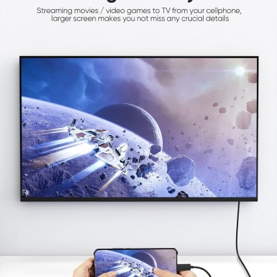 CableCreation Usb Type C To Hdmi 4K 30Hz, Thunderbolt 3/4 Compatible For Galaxy S22/S20, Macbook Pro/Air, Ipad Pro 2021/2020, Surface Book 2 (Black 3Ft)