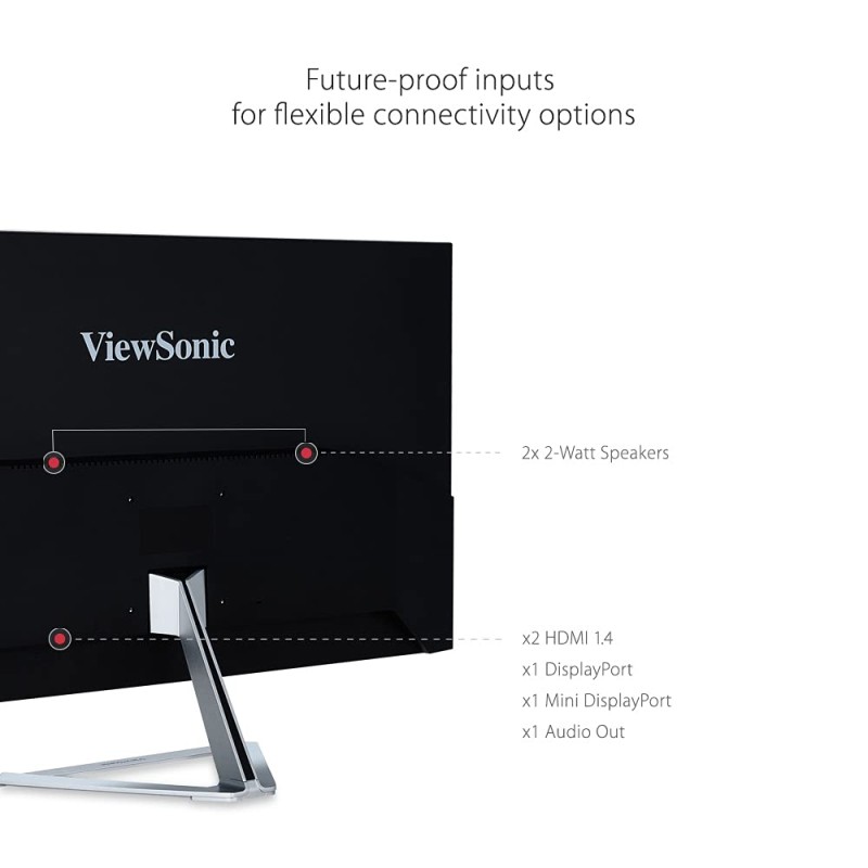 ViewSonic 81.28 Cm (32") 2K 2560 x 1440p QHD IPS Monitor with HDR10, 75hz,1.03 Billion Colors, 80M:1 Mega Ratio, Frameless, Ultra Slim, Dual Speaker, HDMI, Display Port– VX3276-2K-MHD-2 ViewSonic 81.28 Cm (32") 2K 2560 x 1440p QHD IPS Monitor with HDR10, 75hz,1.03 Billion Colors, 80M:1 Mega Ratio, Frameless, Ultra Slim, Dual Speaker, HDMI, Display Port– VX3276-2K-MHD-2