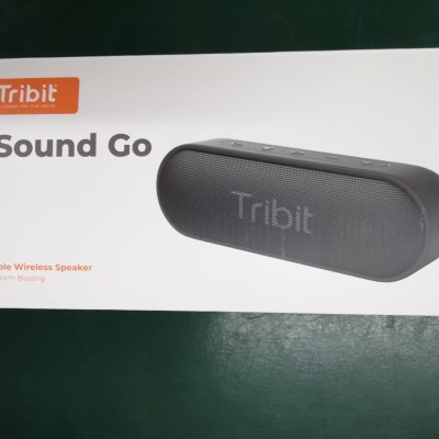 Tribit 2024 Version XSound Go Wireless Bluetooth 5.3 Speakers with Loud Stereo Sound & Rich Bass 16W,24H Playtime,150 ft Bluetooth Range,Outdoor Lightweight IPX7 Waterproof,Built-in Mic (Black)