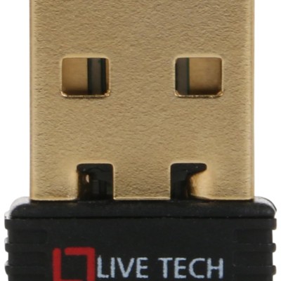 Live Tech Nano USB WiFi Adapter Dongle 150 Mbps Gold Plated USB Real High Speed Live Tech Nano USB WiFi Adapter Dongle 150 Mbps Gold Plated USB Real High Speed