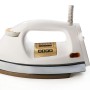 Usha EI 3710 Heavy Weight 1000-Watt Dry Iron with Golden American Heritage Soleplate, 1.75 Kg(White)