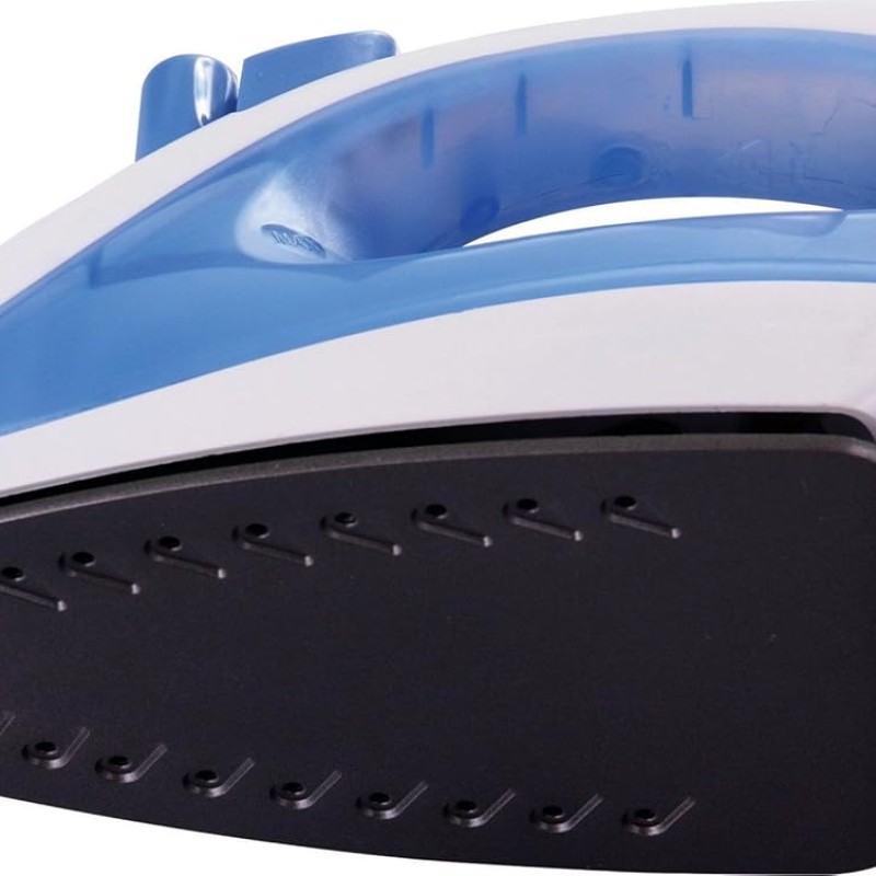 USHA Steam Pro SI 3713, 1300 W Steam Iron, Powerful Steam Output Up to 18 G/Min, Non-Stick Soleplate (White & Blue), 1300 Watts USHA Steam Pro SI 3713, 1300 W Steam Iron, Powerful Steam Output Up to 18 G/Min, Non-Stick Soleplate (White & Blue), 1300 Watts