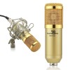 Powerpak Bm-800 Gold Professional Condenser Microphone with Metal Shock Mount (Requires Phantom Power Or Sound Card) - XLR Powerpak Bm-800 Gold Professional Condenser Microphone with Metal Shock Mount (Requires Phantom Power Or Sound Card) - XLR
