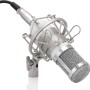 Powerpak Bm-800 White Professional Condenser USB Microphone with Metal Shock Mount (Requires Phantom Power Or Sound Card)