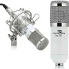 Powerpak Bm-800 White Professional Condenser USB Microphone with Metal Shock Mount (Requires Phantom Power Or Sound Card) Powerpak Bm-800 White Professional Condenser USB Microphone with Metal Shock Mount (Requires Phantom Power Or Sound Card)
