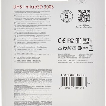 Transcend UHS-I U1 16 GB Micro Memory Card Transcend UHS-I U1 16 GB Micro Memory Card