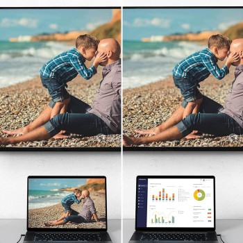 CableCreation USB C to HDMI Cable Right Angel 4K 10FT, USB Type C to HDMI Cable Adapter, Thunderbolt 3 Compatible with MacBook Pro/Air/iPad Pro 2021 2020 2019, Google Chromebook Pixel, Yoga 900, Surface Go, Galaxy S22 Ultra/S20/10/9, Black