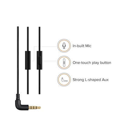 Xiaomi Wired in-Ear Earphones with Mic, Ultra Deep Bass & Metal Sound Chamber (Black) Xiaomi Wired in-Ear Earphones with Mic, Ultra Deep Bass & Metal Sound Chamber (Black)
