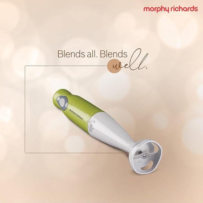 Morphy Richards Plastic Pronto Super 300W Hand Blender for Kitchen with Multifunctional Blade & Detachable Shaft, Green, 301 Watt Morphy Richards Plastic Pronto Super 300W Hand Blender for Kitchen with Multifunctional Blade & Detachable Shaft, Green, 301 Watt