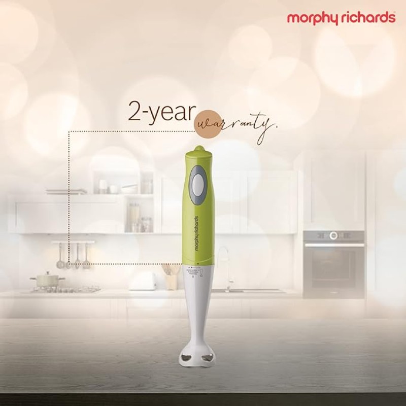 Morphy Richards Plastic Pronto Super 300W Hand Blender for Kitchen with Multifunctional Blade & Detachable Shaft, Green, 301 Watt Morphy Richards Plastic Pronto Super 300W Hand Blender for Kitchen with Multifunctional Blade & Detachable Shaft, Green, 301 Watt