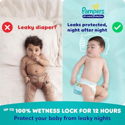 Pampers All Round Protection Pants Style Baby Diapers, Large size (L), 64 Count, 9-14kg, Anti-rash blanket, 360 degree Lotion with Aloe Vera Pampers All Round Protection Pants Style Baby Diapers, Large size (L), 64 Count, 9-14kg, Anti-rash blanket, 360 degree Lotion with Aloe Vera
