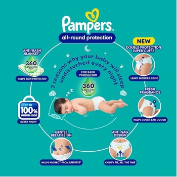 Pampers New Diapers Pants, X-Large (112 Count)