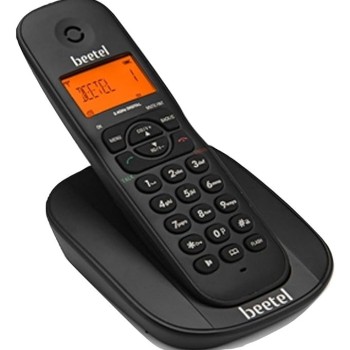 Beetel X73N Cordless 2.4Ghz Cordless Landline Phone with Caller ID Display, 2-Way Speaker Phone with Volume Controls, Auto Answer, Alarm Function, Stylish Design (Black)(X73N) Beetel X73N Cordless 2.4Ghz Cordless Landline Phone with Caller ID Display, 2-Way Speaker Phone with Volume Controls, Auto Answer, Alarm Function, Stylish Design (Black)(X73N)