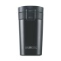 Borosil - vacuum insulated Hydra Coffeemate stainless Steel travel mug - spill proof - hot and cold_BT300BLK110_300ml