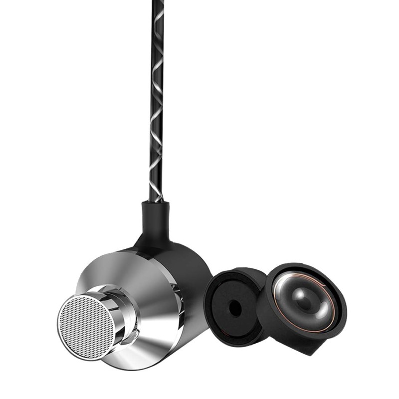 PTron Flux HBE (High Bass Earphones) in-Ear Stereo Wired Headphones with Mic - (Black) PTron Flux HBE (High Bass Earphones) in-Ear Stereo Wired Headphones with Mic - (Black)
