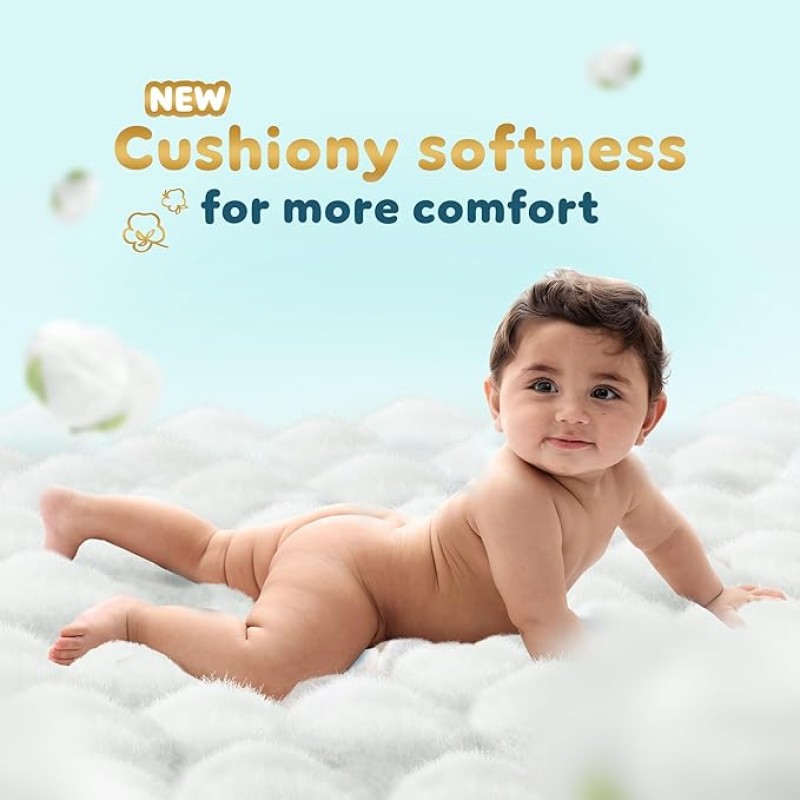 Pampers Premium Care Pant Style Baby Diapers | Medium (M size) | 54 Count | Voted India's Softest | All-in-1 with 360 Cottony Softness Diapers | 7-12kg Pampers Premium Care Pant Style Baby Diapers | Medium (M size) | 54 Count | Voted India's Softest | All-in-1 with 360 Cottony Softness Diapers | 7-12kg
