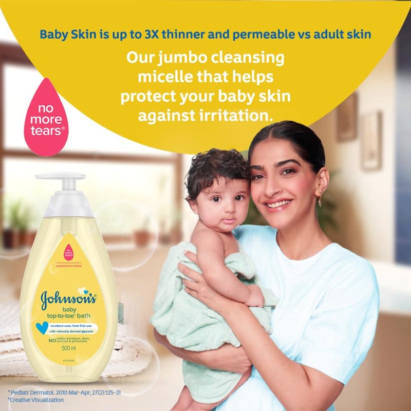 Johnson's Baby Top to Toe Baby Bath, 500ml Johnson's Baby Top to Toe Baby Bath, 500ml