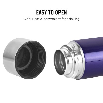 CELLO H2O Stainless Steel Water Bottle | Leak proof & break-proof | Lid is sealed by a silicone ring | Best Usage for Office/School/College/Gym/Picnic/Home/Fridge |1 Litre | Blue, 1 Unit CELLO H2O Stainless Steel Water Bottle | Leak proof & break-proof | Lid is sealed by a silicone ring | Best Usage for Office/School/College/Gym/Picnic/Home/Fridge |1 Litre | Blue, 1 Unit