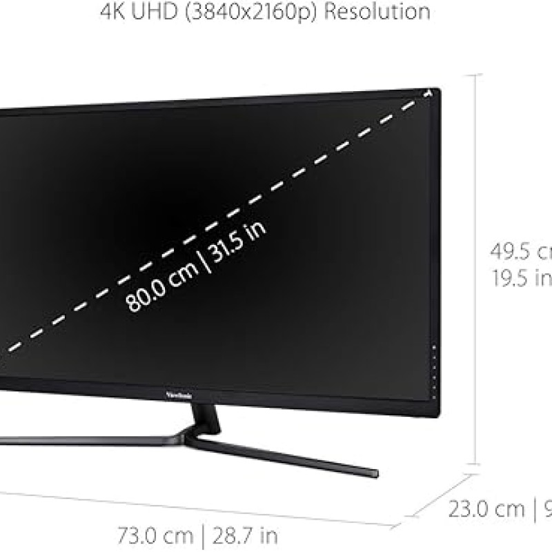 ViewSonic VX3211-4K-MHD 32 Inch 4K UHD Monitor with 99% sRGB Color Coverage HDR10 FreeSync HDMI and DisplayPort, Black ViewSonic VX3211-4K-MHD 32 Inch 4K UHD Monitor with 99% sRGB Color Coverage HDR10 FreeSync HDMI and DisplayPort, Black