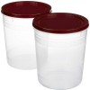 Solimo 2-Piece Kitchen Storage Container Set, 7.5 litres, Brown Lid, Plastic Solimo 2-Piece Kitchen Storage Container Set, 7.5 litres, Brown Lid, Plastic