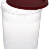 Solimo 2-Piece Kitchen Storage Container Set, 7.5 litres, Brown Lid, Plastic Solimo 2-Piece Kitchen Storage Container Set, 7.5 litres, Brown Lid, Plastic