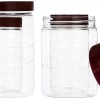 Solimo Checkered Airtight Jar Set of 12, plastic Solimo Checkered Airtight Jar Set of 12, plastic