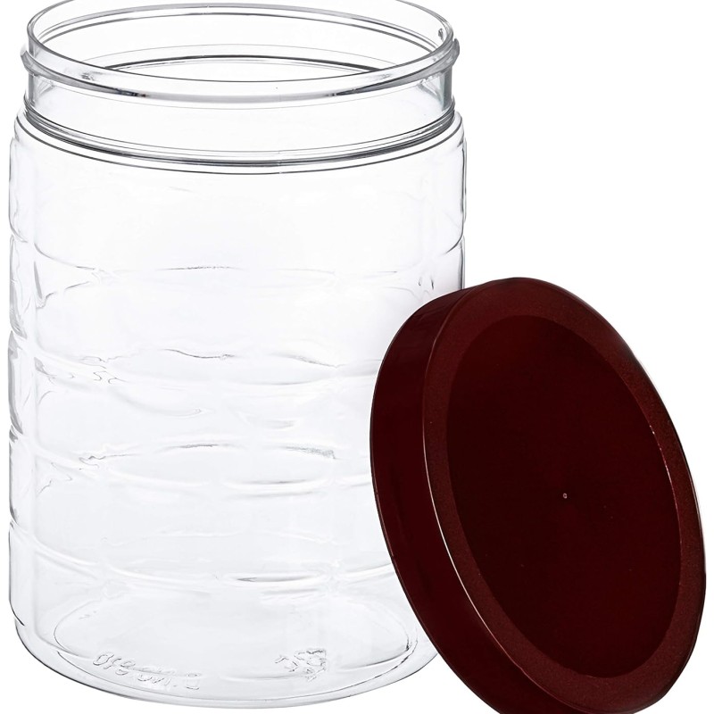 Solimo Checkered Airtight Jar Set of 12, plastic Solimo Checkered Airtight Jar Set of 12, plastic