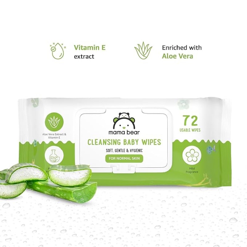 Mama Bear Wet Wipes (Pack of 3, 72 Sheets per Pack) Mama Bear Wet Wipes (Pack of 3, 72 Sheets per Pack)