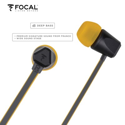 Focal Sense 100SI Wired in Ear Earphone with Mic (Black) Focal Sense 100SI Wired in Ear Earphone with Mic (Black)