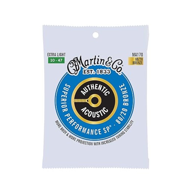 MAR*MA170 (Martin Original 80/20 Bronze Acoustic Guitar Strings Ex Lt 10-47) MAR*MA170 (Martin Original 80/20 Bronze Acoustic Guitar Strings Ex Lt 10-47)