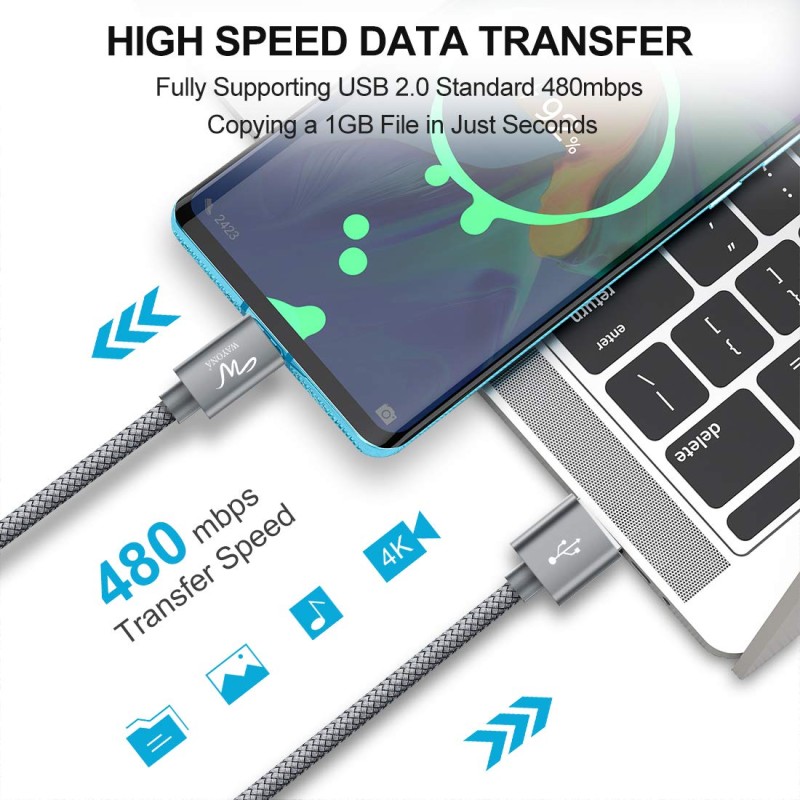 Wayona USB Type C Fast Charger Cable Fast Charging USB C Cable/Cord Compatible for Samsung Galaxy S10e S10 S9 S8 Plus S10+, Note 10 Note 9 Note 8,S20,M31s,M40 (3 FT Pack of 1, Grey) Wayona USB Type C Fast Charger Cable Fast Charging USB C Cable/Cord Compatible for Samsung Galaxy S10e S10 S9 S8 Plus S10+, Note 10 Note 9 Note 8,S20,M31s,M40 (3 FT Pack of 1, Grey)