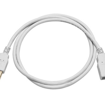 PremiumAV USB 3.0 Extension Moulded Type A Female to Male Cable 3mtr (White, 5 MTR) (MST-789)