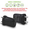 Tizum E250 240V USB Wall Charger for All iPhone, Android, Smart Phones & Tabs - Black Tizum E250 240V USB Wall Charger for All iPhone, Android, Smart Phones & Tabs - Black