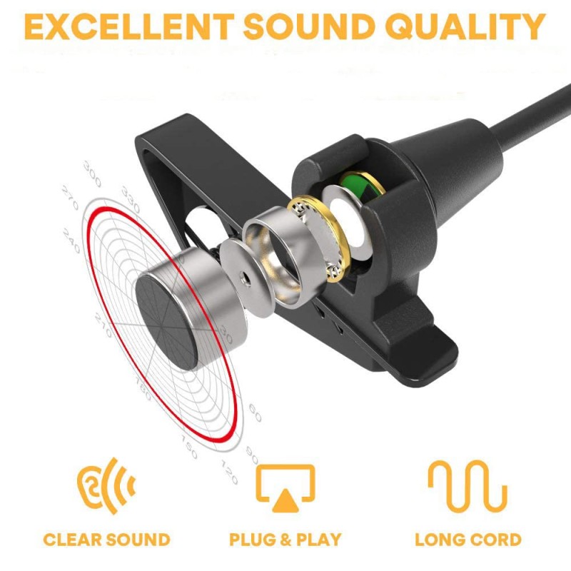 MAONO AU-400 Lavalier Auxiliary Omnidirectional Microphone (Black) MAONO AU-400 Lavalier Auxiliary Omnidirectional Microphone (Black)