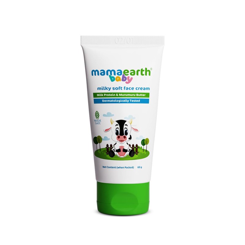 Mamaearth Milky Soft Natural Baby Face Cream for Babies, For All Skin Types 60 g Mamaearth Milky Soft Natural Baby Face Cream for Babies, For All Skin Types 60 g
