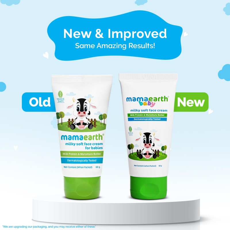 Mamaearth Milky Soft Natural Baby Face Cream for Babies, For All Skin Types 60 g Mamaearth Milky Soft Natural Baby Face Cream for Babies, For All Skin Types 60 g