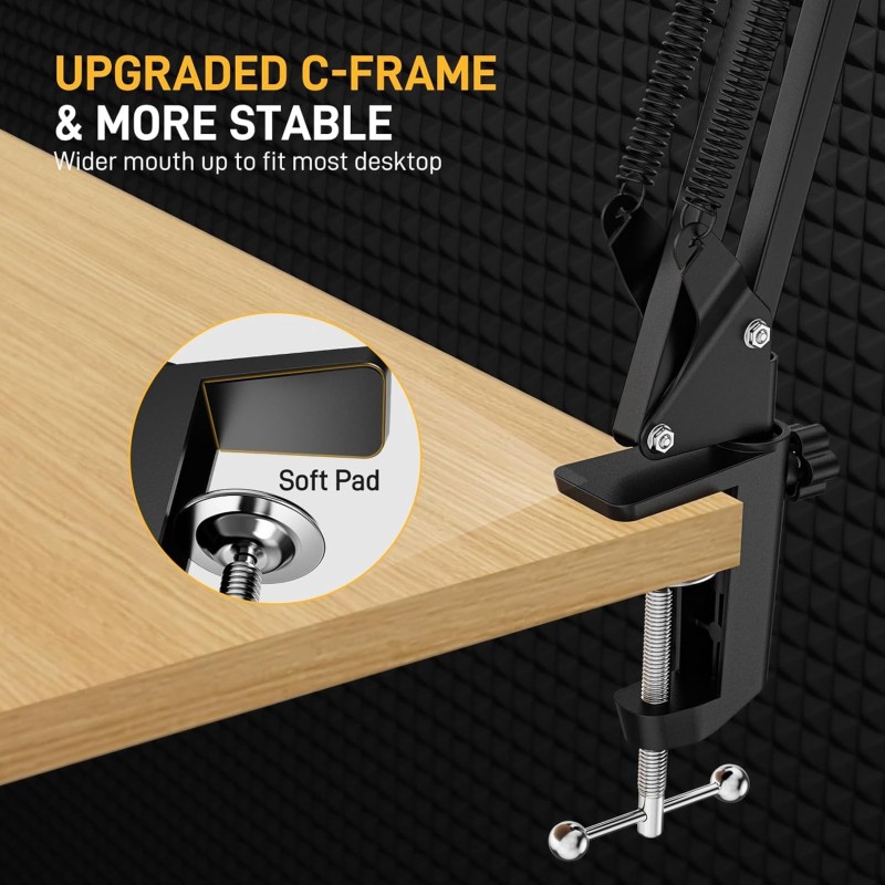 Maono AU-B01 Microphone Stand with Suspension Boom Scissor Arm Maono AU-B01 Microphone Stand with Suspension Boom Scissor Arm