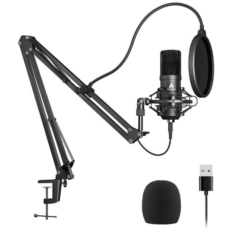 Maono AU-A04 Condenser Microphone Kit (Black) Maono AU-A04 Condenser Microphone Kit (Black)