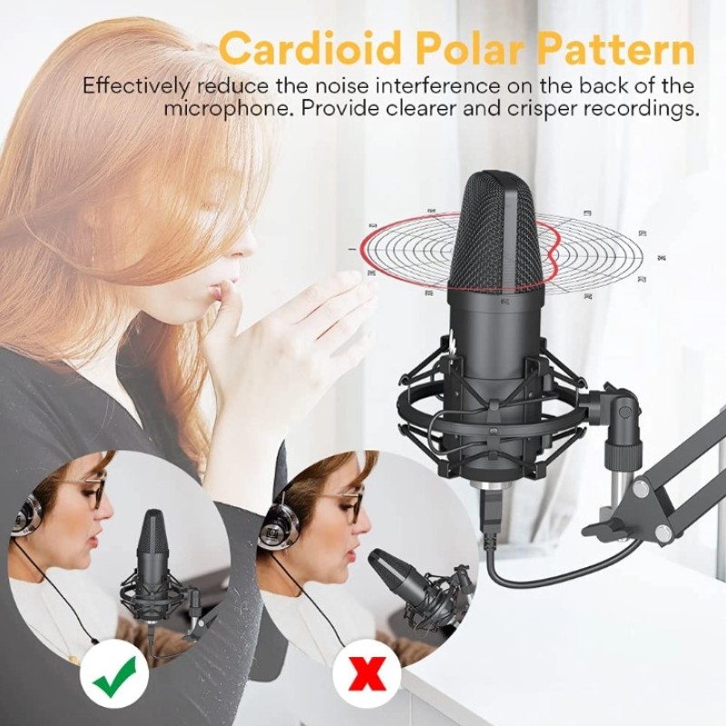 Maono AU-A04 Condenser Microphone Kit (Black) Maono AU-A04 Condenser Microphone Kit (Black)