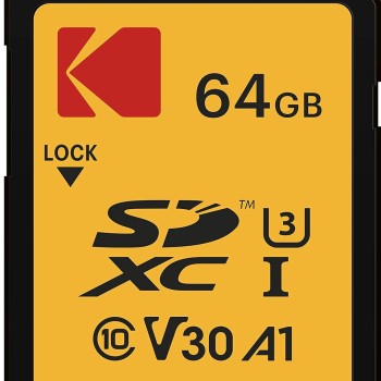 Kodak High Speed Class 10 SDXC 64 GB 95 MB/s SD Memory Card (Black