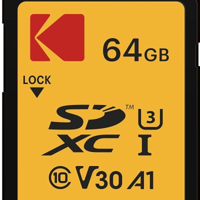 Kodak High Speed Class 10 SDXC 64 GB 95 MB/s SD Memory Card (Black Kodak High Speed Class 10 SDXC 64 GB 95 MB/s SD Memory Card (Black